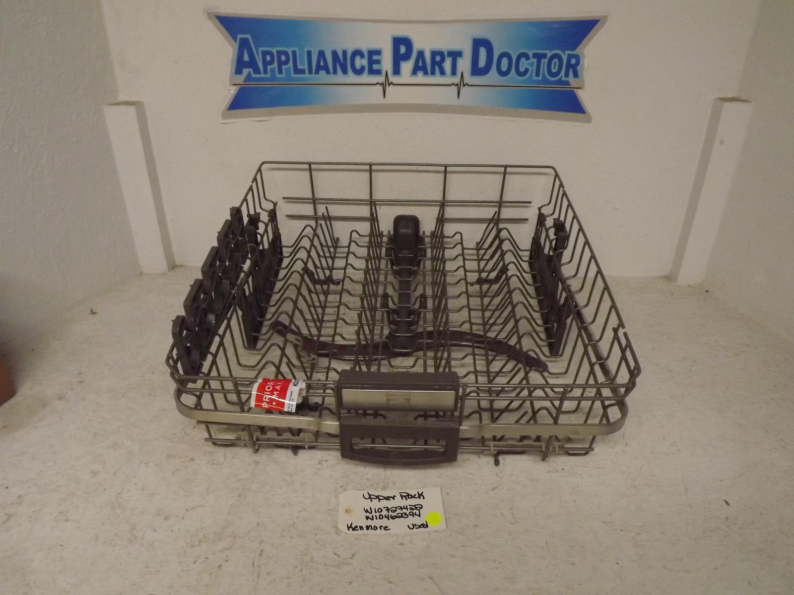 Kenmore Dishwasher W10727422 W10462394 Upper Rack Used Kenmore Dishwasher W10727422 W10462394 Upper Rack Used